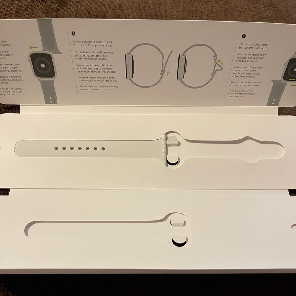 Apple Watch Sport Band White (Long Strap Only)
